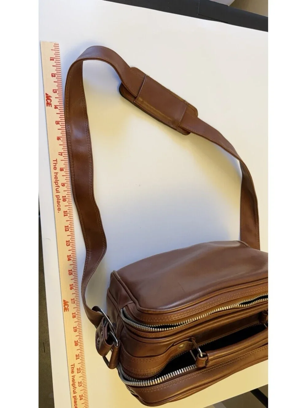 1970s Vintage Coast S-1 Tan Padded Camera Bag With Shoulder Strap